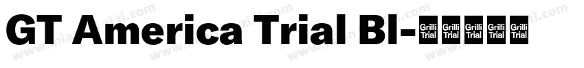 GT America Trial Bl字体转换